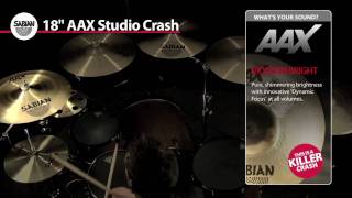 Sabian 18" AAX Studio Crash Cymbal 
