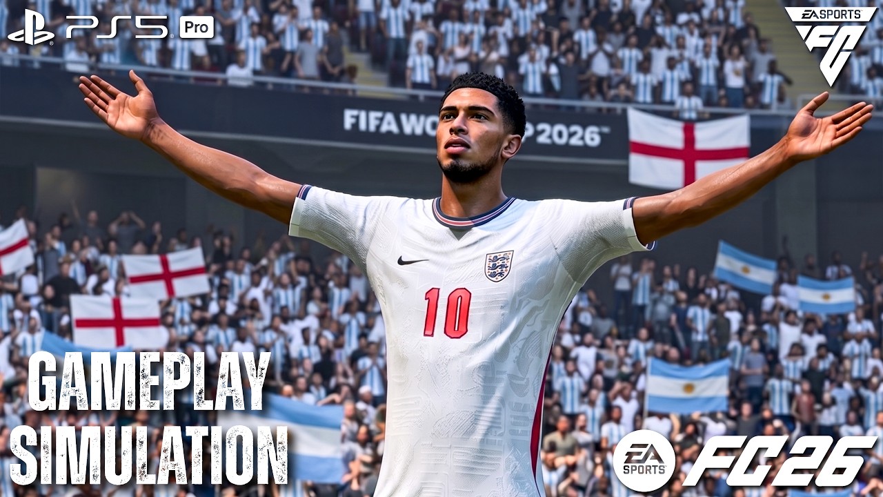 FC 26 - England vs. Argentina - World Cup 2026 Semi Final's Gameplay Simulation Match | PS5 Pro [4K]