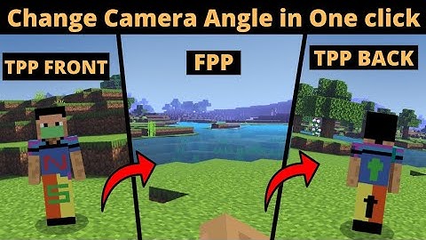 How to Switch Fast FPP to TPP In Minecraft Pe | How to Change Camera Angle in One Click in Minecraft