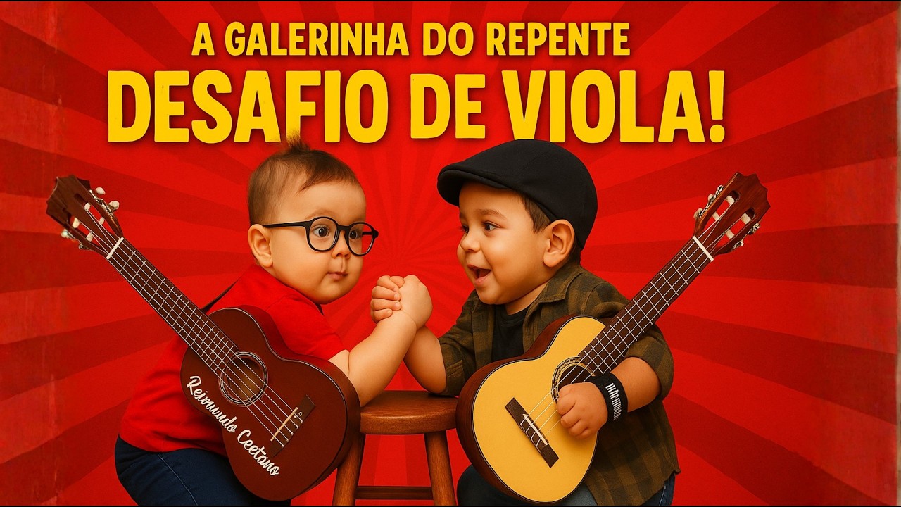 🔥 Desafio de Repente Épico – Raimundo Caetano vs Raulino Silva | A Galerinha do Repente 🎤