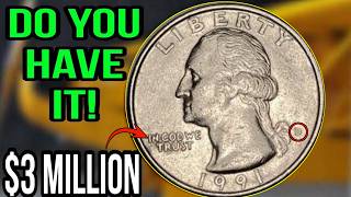 Check Your 1991 D Washington Quarter dollar Now – Rare Errors & True Value Big Money