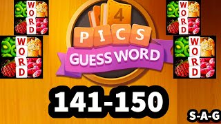 4 PICS GUESS WORD Puzzle Game level 141 142 143 144 145 146 147 148 149 150 screenshot 2