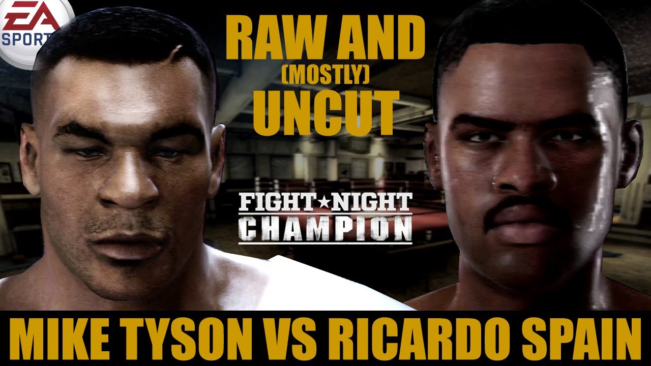 Mike Tyson vs Ricardo Spain ★ Tyson Raw And [Mostly] Uncut ★ Full Fight Night Champion