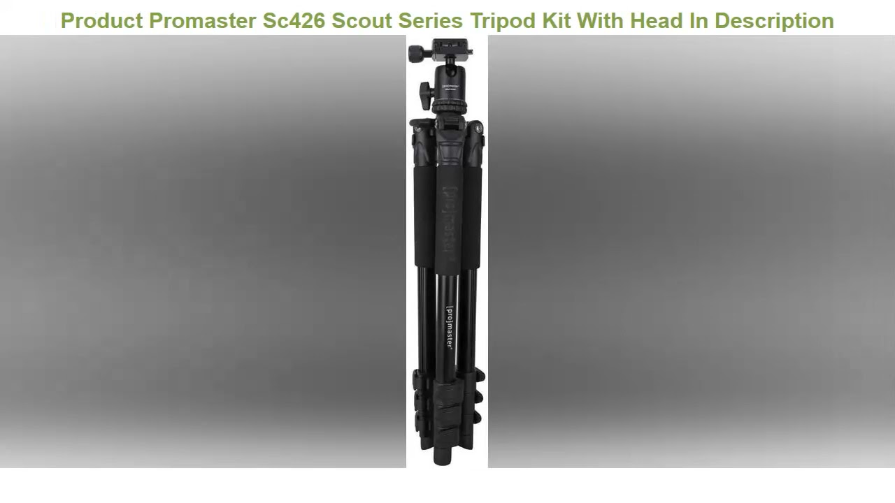 Promaster Sc426 Scout Series Tripod Kit With Head