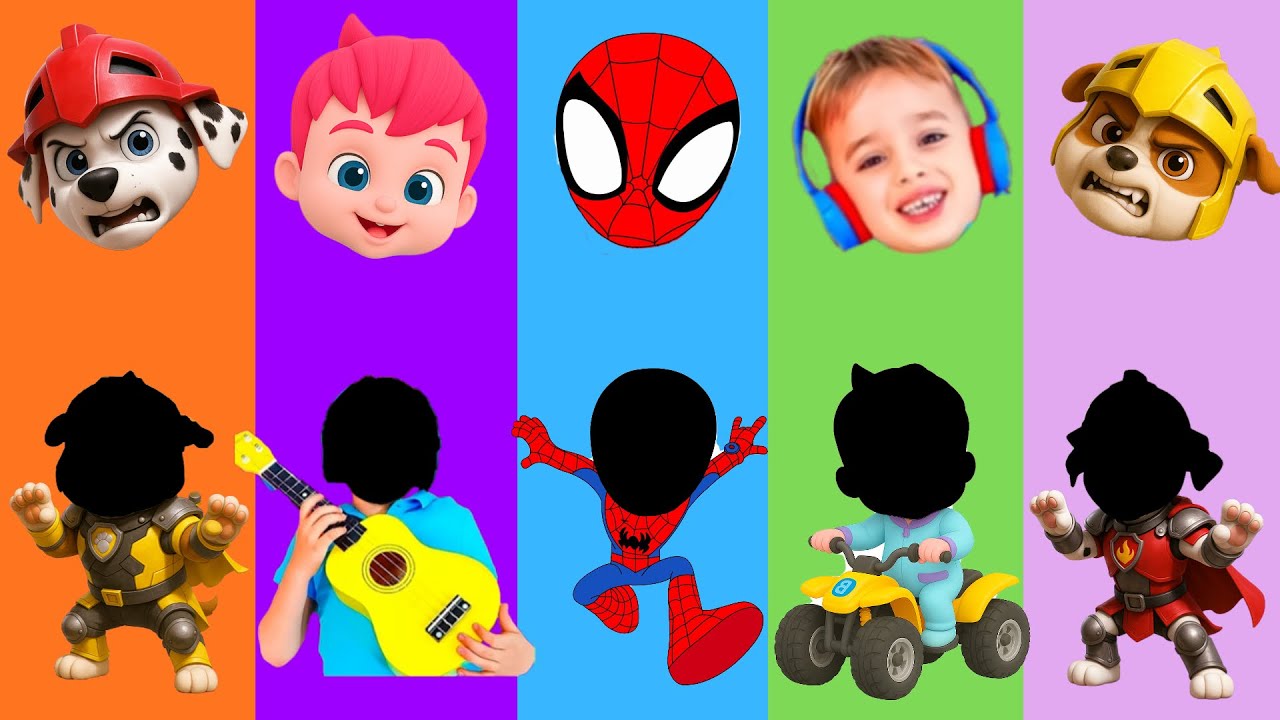 Wrong eyes👀 NEW EPISODES/ Spiderman x Marshell & Bebefinn -DAME TU COSITA Puzzle Wrong Heads