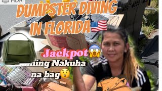 Dumpster diving in Florida🇺🇸/ Daming nakuha na bag💼 #vlog