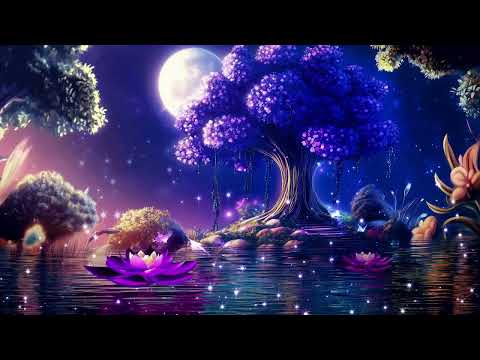 Peaceful Night 💜 Close Your Eyes & Drift Away ★ Deep Sleep Music