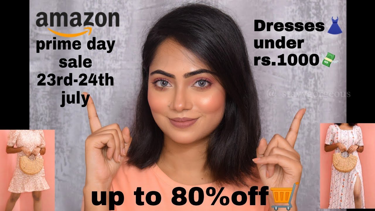 Amazon dress haul under rs.1000👗🛒 try on AMAZON PRIME DAY SALE UPTO