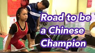 how chinese kid to be a professional weightlifting athlete