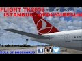 Bull of bosphorus flight flog 2 istanbul  ordu giresun airport boeing 737 turkish airlines ivao