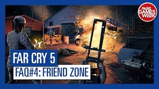 Can I and my friend be in to different parts of the map when we play in co-op? 
Learn more about the co-op mode on Far Cry 5! For more information on the co-op mode, check the Faq on Far Cry 5 website