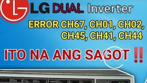LG INVERTER AC ERROR CODE CH 44 HOW TO SOLVE? SHORT AND FULL DETAILS VIDEO