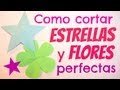 Cómo cortar estrellas y flores de cinco pétalos.