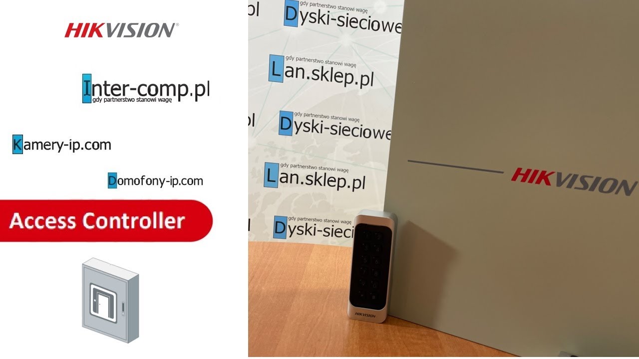 Kontrola dostępu Hikvision (DS-K2602T + DS1107AMK) - prezentacja - www.kamery-ip.com