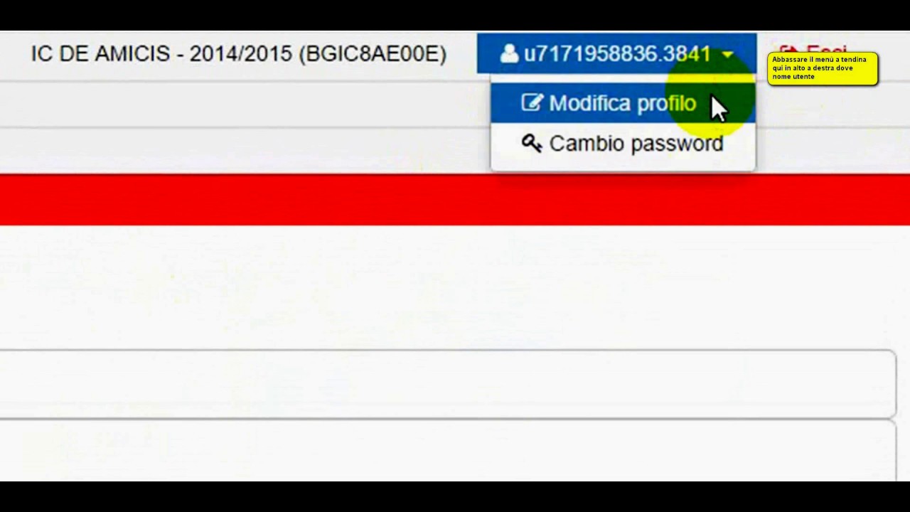 nuvola 02 cambio credenziali YouTube