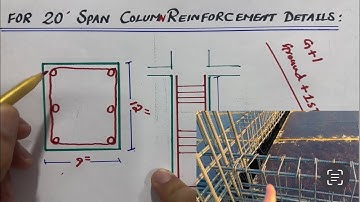 20 Feet Span of Column Design Reinforcement
