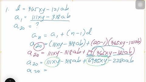 ARITHMETIC SEQUENCE  PART 2