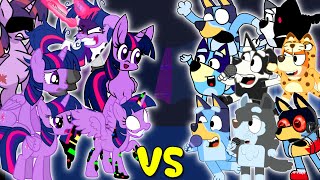 Twilight VS Bluey | ALL PHASES | Friday Night Funkin' Bluey vs My Little Pony | FNF Mods #2
