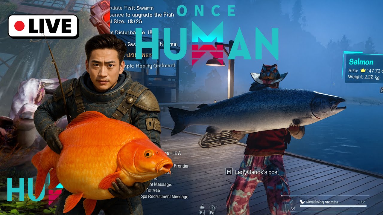 LIVE Once Human – Mancing Mania! Cari Loot Langka & Monster Laut! 