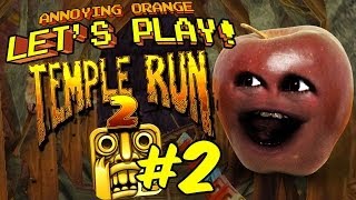 Annoying Orange Let's Play Temple Run: Midget Apple Run! screenshot 5