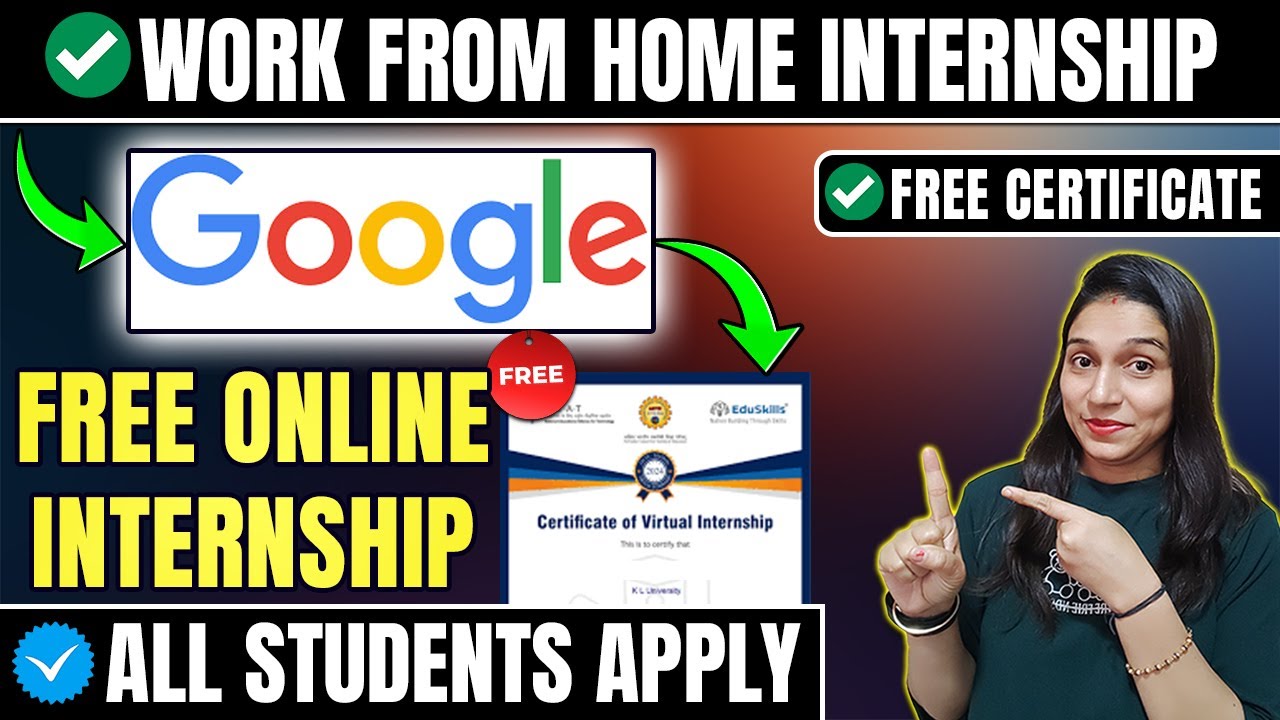 Govt Internships in 2026🔥| Google Free Online Internship for College Students