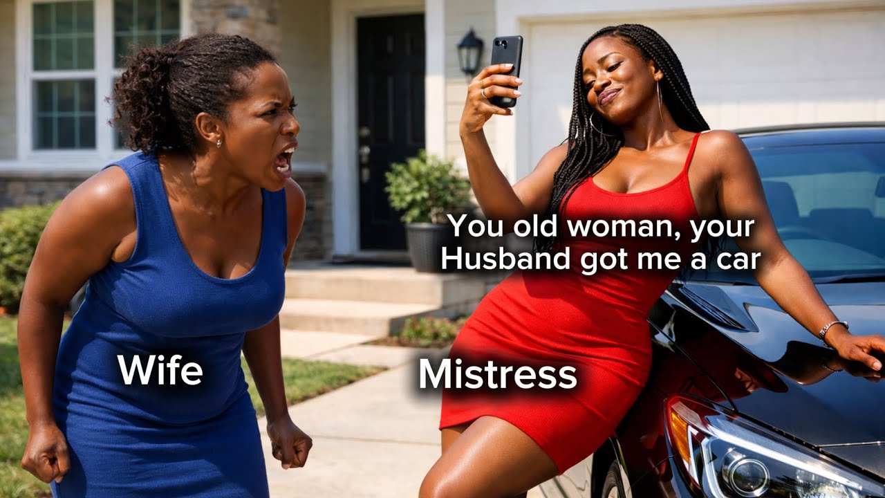 “YOUR HUSBAND GOT ME A CAR AND PAID MY RENT” – MISTRESS MOCKS WIFE, WHAT WIFE DID SHUT HER UP