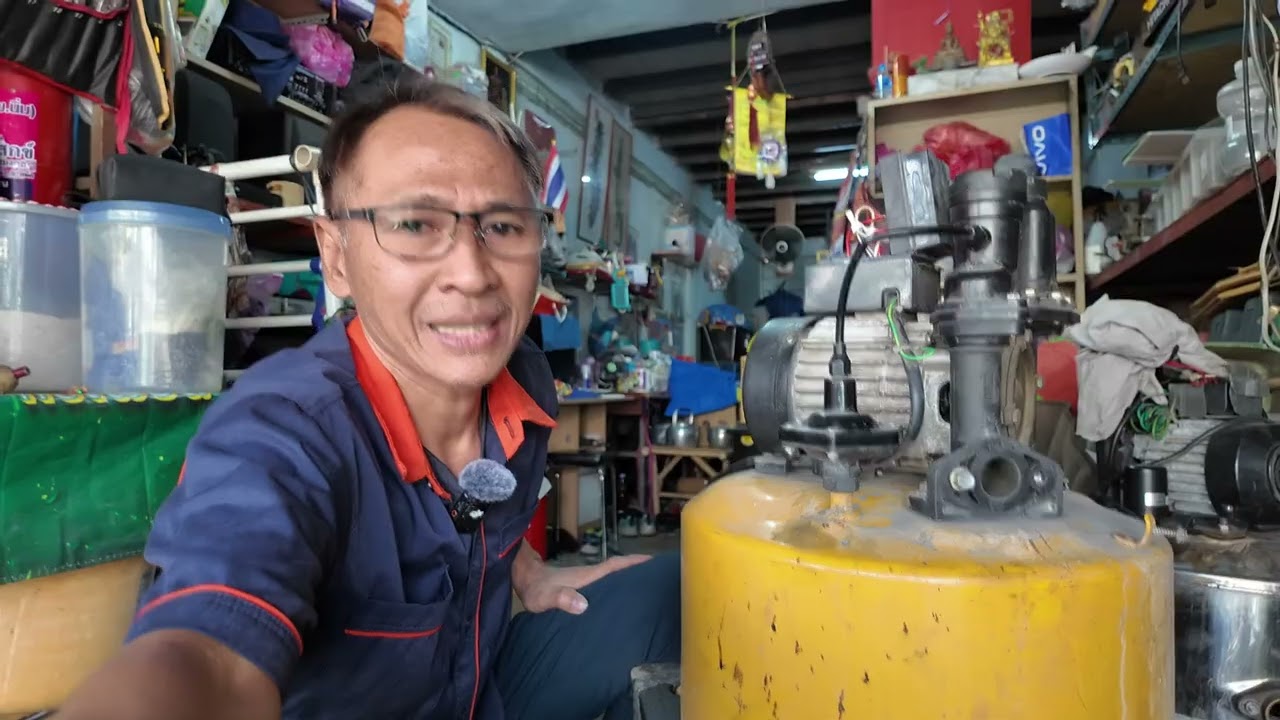 ร้านปรีชาปั๊มน้ำ เปลี่ยนตัวคาปาของปั๊มน้ำ แบบง่ายๆ