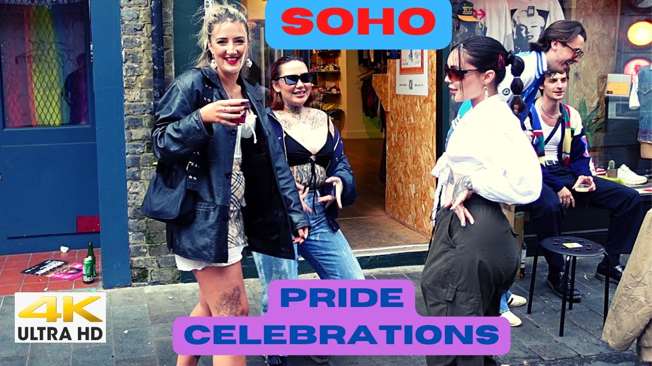 SOHO London, Pride in London 2022 Celebrations, London walk, Central London, Soho summer walk