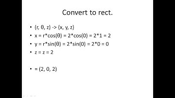 Converting Cylindrical Coordinates to Spherical