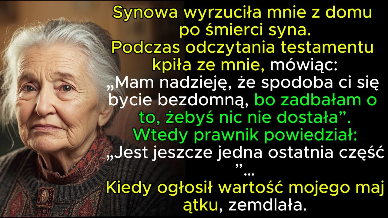 Zatrzasnęły się drzwi, a ja zostałam na ganku z czterema walizkami i słowami synowej wbijającymi się w serce jak nóż: „Powodzenia, teściowo. Świat jest duży. Może ktoś jeszcze zechce cię...