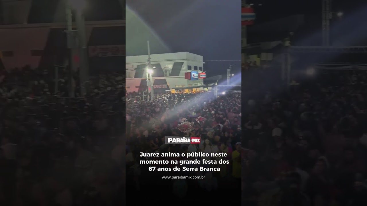 Juarez anima o público neste momento na grande festa dos 67 anos de Serra Branca