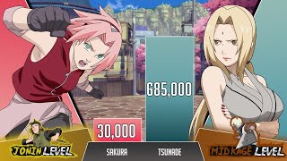 Sakura vs Tsunade POWER LEVELS 😍( Naruto Power Levels )