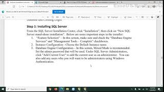 Install SQL Express 2017