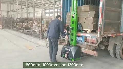 Full electric HSLF500 self loading stacker to handle your delivery difficulties