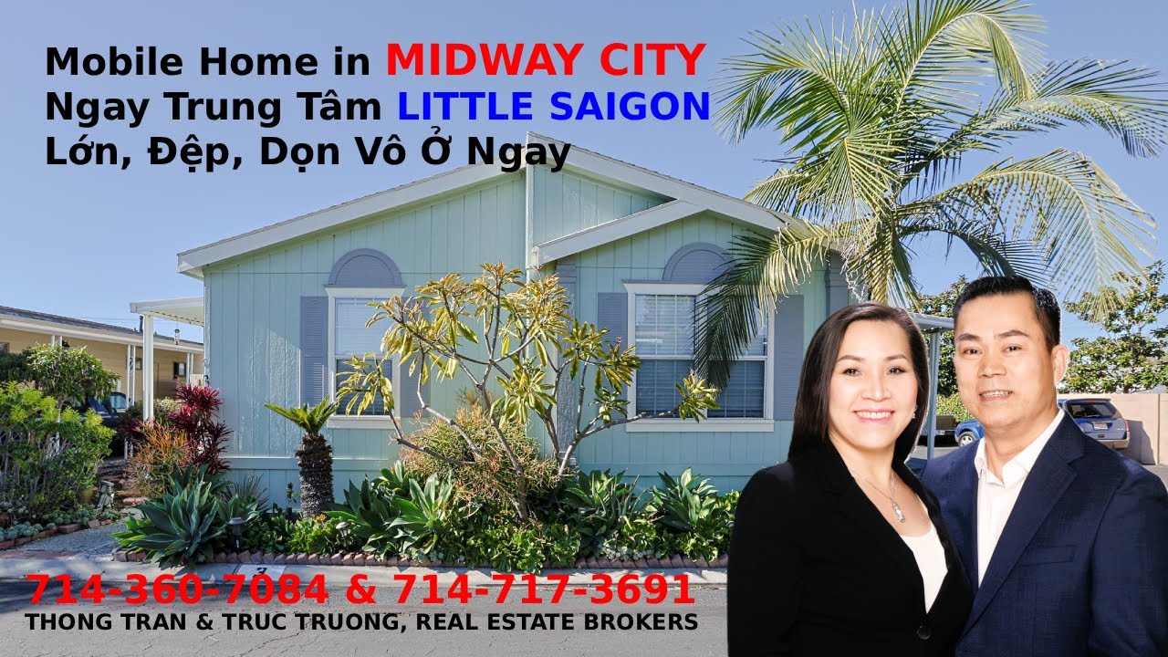 Тхонг Тран, риелтор - Мобильный дом в Мидуэй-Сити, прямо в сердце Маленького Сайгона, большой, кр...