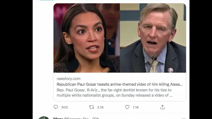 Paul Gosar Anime Video Twitter Reactions on Paul Gosar Attack on Titan Ad | Gosar AOC Video