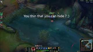 calculated lee sin Q abuses rengar !!!