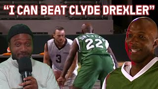 When 3 sports fans thought they could beat CLYDE DREXLER in Basketball- Pros vs Joes