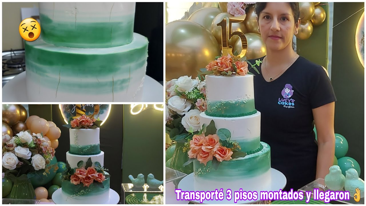 MI TÉCNICA PARA PASTEL DE PISOS MONTADOS FUNCIONA SÍ O SÍ | PROBLEMAS Y SOLUCIONES |PASTEL XV AÑOS