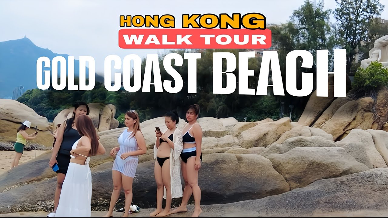 📍Hong Kong Beach Walk ⛱️ Hong Kong’s Golden Beach ⛱️ Tuen Mun New Territories - 4k HDR 