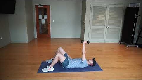 Lying Dumbbell Scapular Protraction Serratus