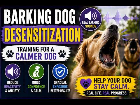 Barking Dog Sounds for Dogs 🐕 Dog Desensitization Training | Stop Reactive Barking