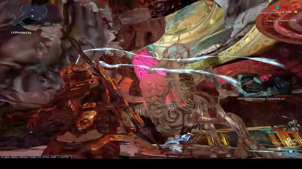 Warframe. How to kill Lephantis in Solo Sortie (Boss of Orokin Derelict). Wukong