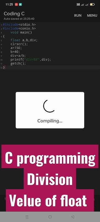 c programming division (velue of float) #programming #divisions #coding ...