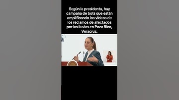 Según la presidenta, hay campaña d bots q están amplificando los videos de los reclamos de afectados