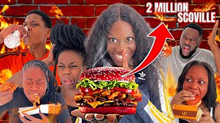 We Made The Spiciest Burger Ever  *THEY CRIED*