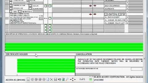 ACORD Forms Features - Desktop Version