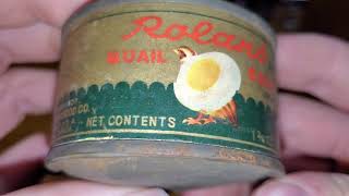 Opening \& Testing 70 Year Old Quail Eggs Canned 1950