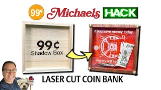 Laser Cut Coin Bank - Cut and Engraved on my AEON Mira 7