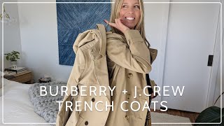 Burberry Kensington & J.Crew Icon: Let's Talk Trench Coats